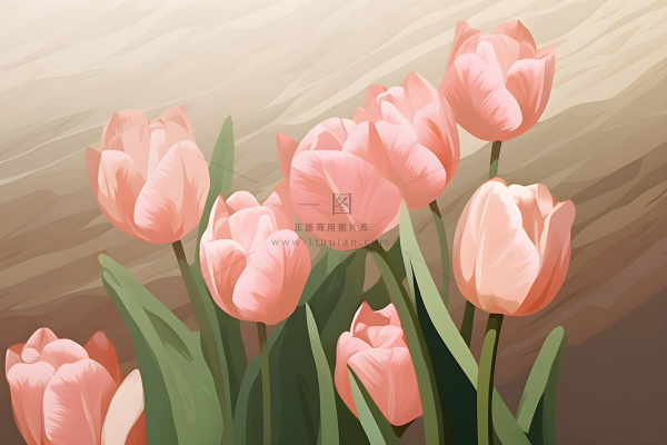 唯美淡雅清新郁金香背景 唯美淡雅清新郁金香背景