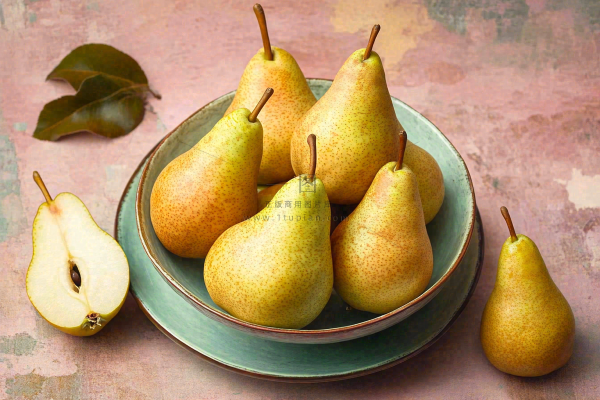 新鲜水果梨子摄影图