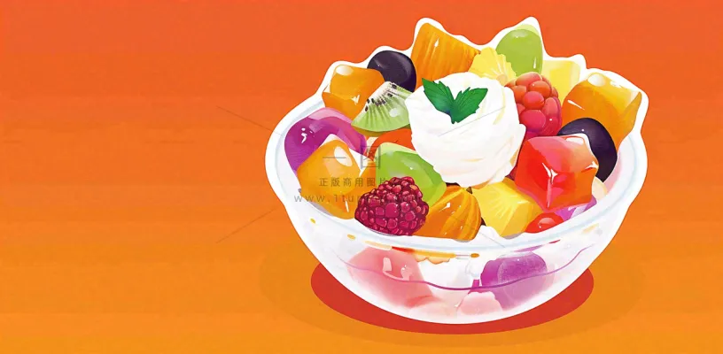 夏日饮品饮料清凉背景