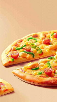 西餐美食披萨摄影图 背景