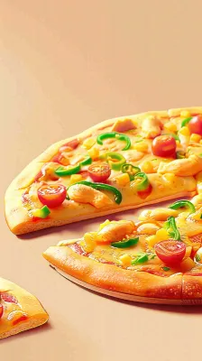 西餐美食披萨摄影图 背景