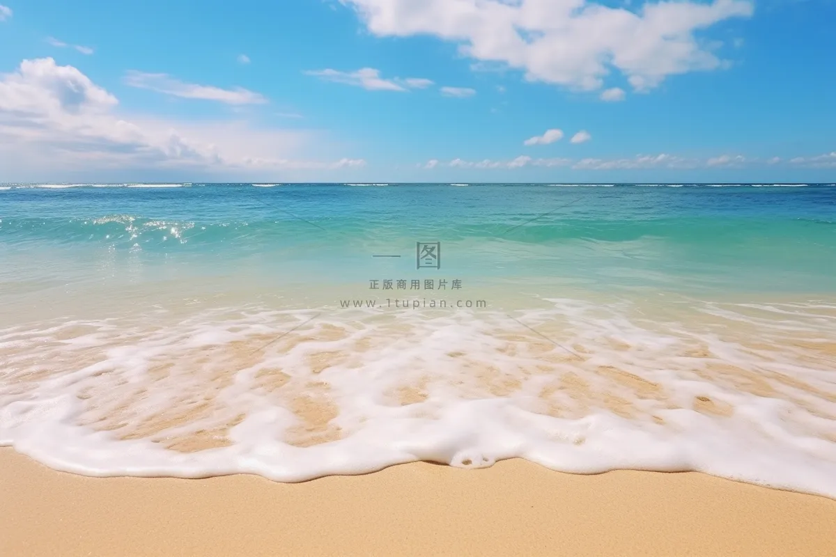夏日海洋海边沙滩摄影图
