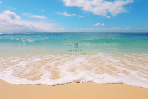 夏日海洋海边沙滩摄影图