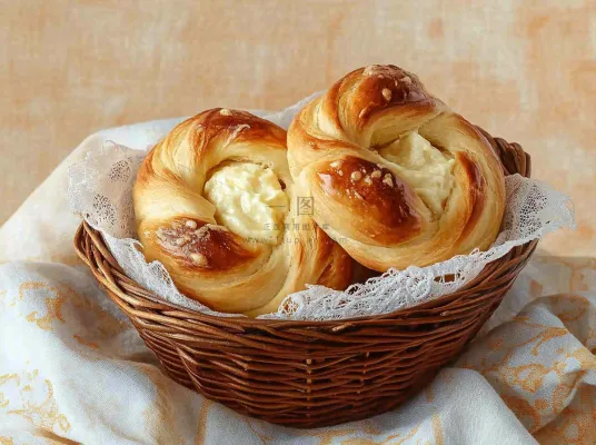 烘焙面包美食摄影图