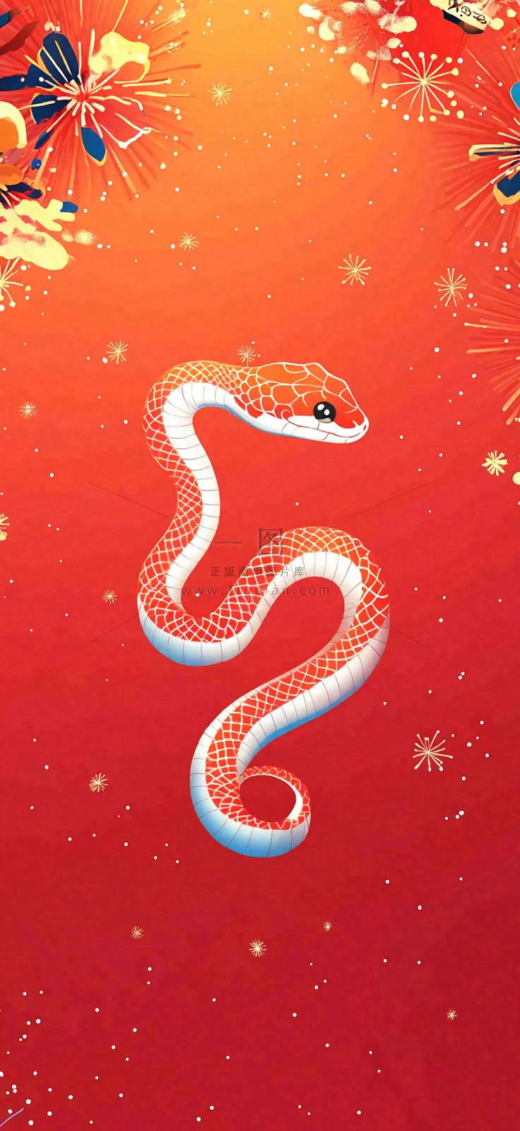 蛇年春节新年背景
