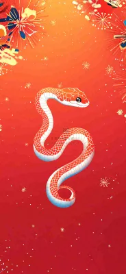 蛇年春节新年背景