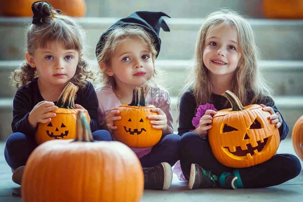 疯狂万圣节搞怪装扮人物女巫摄影图