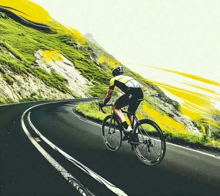 骑自行车登山车热血体育运动，山地自行车比赛户外极限摄影图