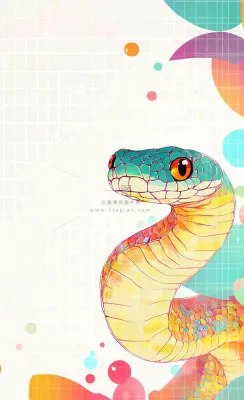 蛇年春节新年背景