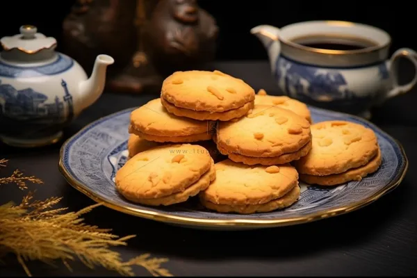 曲奇饼饼干酥脆下午茶美味零食美食摄影图