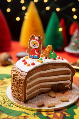 圣诞节日蛋糕巧克力圣诞树圣诞老人巧克力装饰节日甜点摄影图 圣诞节日蛋糕巧克力圣诞树圣诞老人巧克力装饰节日甜点摄影图