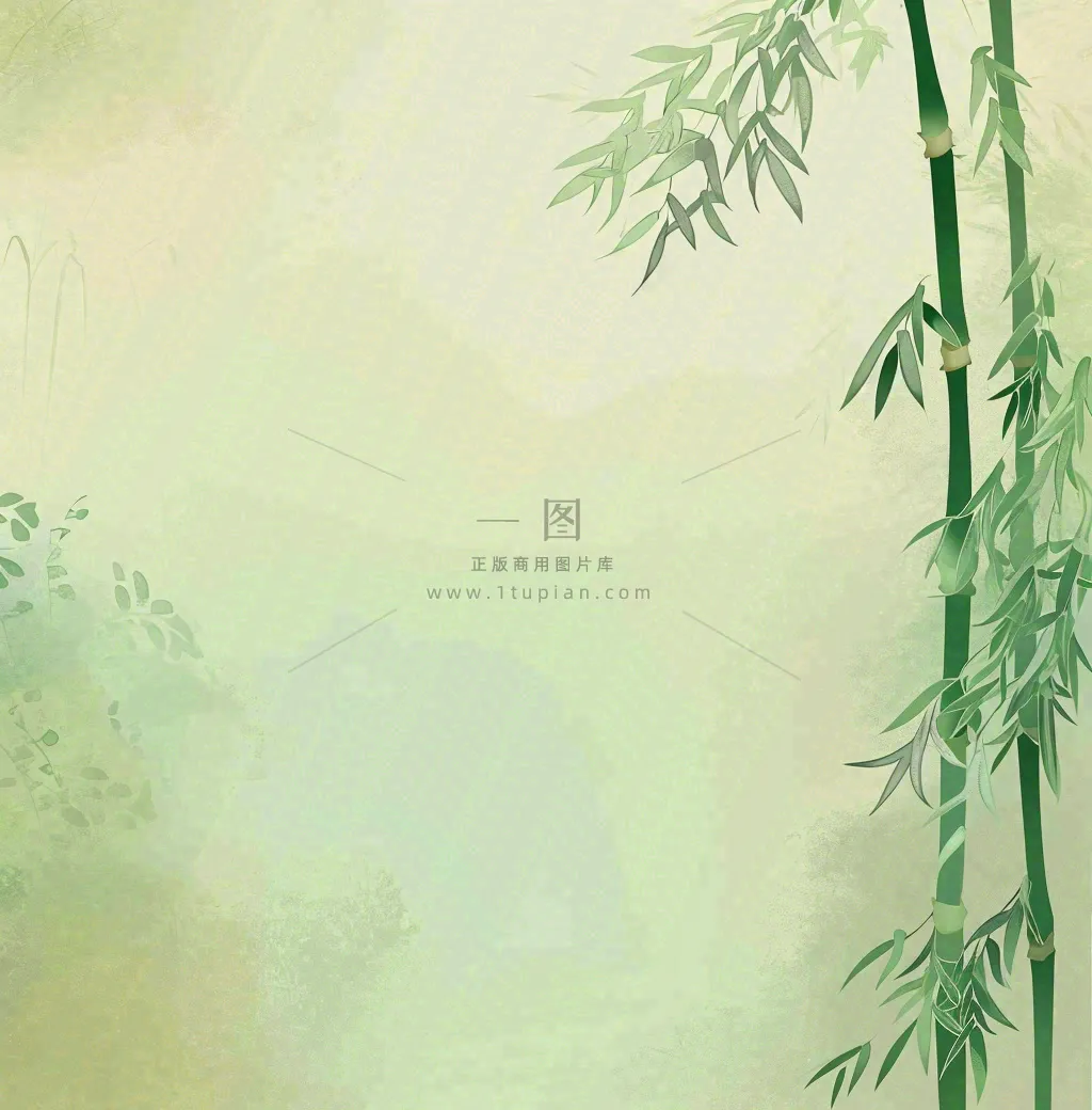 春天中国风的场景