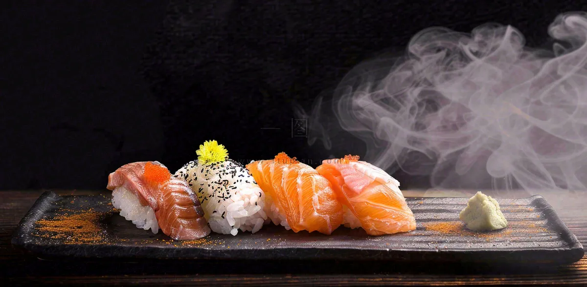 日韩料理美食摄影图背景