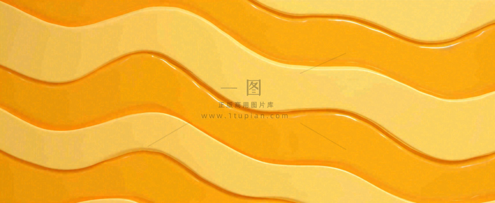 黄色橙色渐变波浪条纹