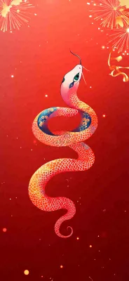 蛇年春节新年背景
