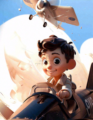 卡通飞行男孩少年可爱儿童节日,玩耍乐趣玩具 卡通飞行男孩少年可爱儿童节日,玩耍乐趣玩具