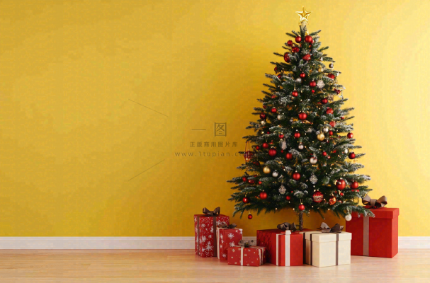 圣诞节室内装饰节日氛围摄影图 圣诞节室内装饰节日氛围摄影图