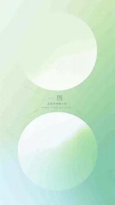 清新渐变背景前的彩色圆球,时尚 清新渐变背景前的彩色圆球,时尚