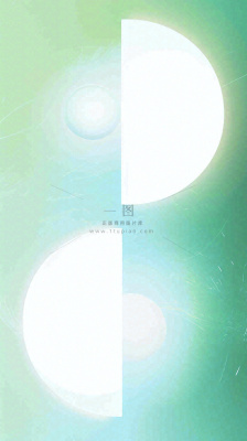 清新渐变背景前的彩色圆球,时尚 清新渐变背景前的彩色圆球,时尚