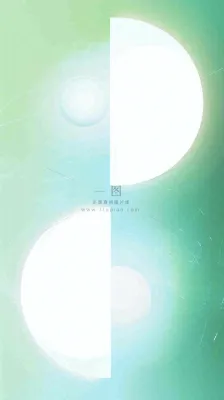 清新渐变背景前的彩色圆球,时尚 清新渐变背景前的彩色圆球,时尚