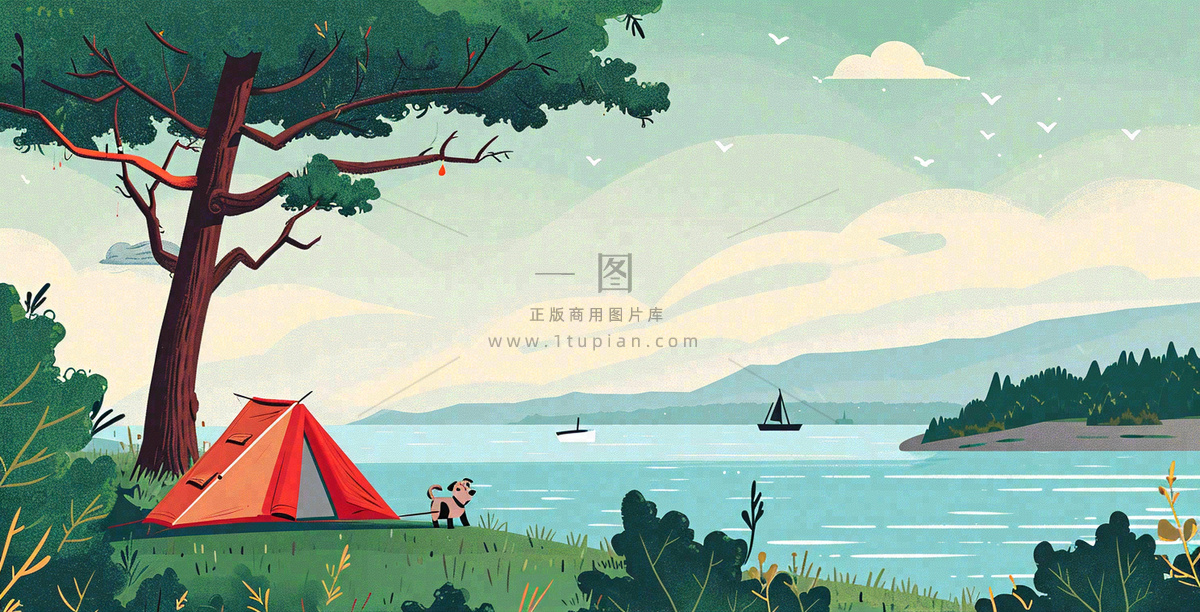 郊外旅行郊游草地露营玩耍,春天春游野营