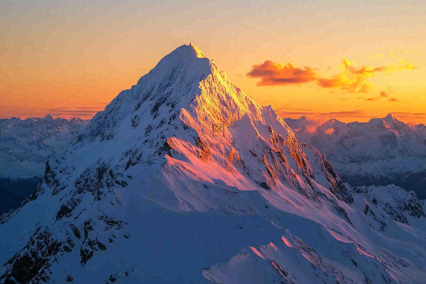 高原高山雪山风光风景摄影图
