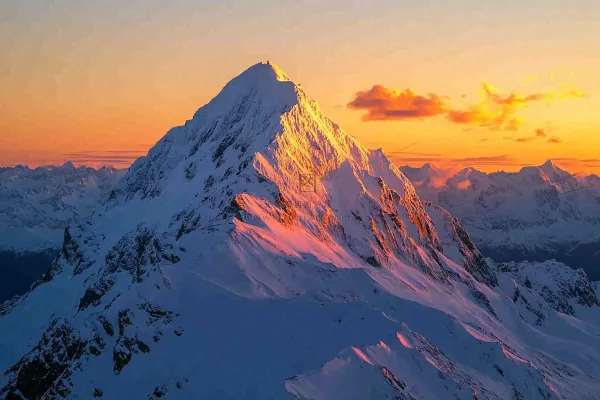 高原高山雪山风光风景摄影图
