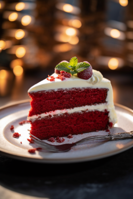 浆果树莓蛋糕水果蛋糕下午茶美食甜点摄影图