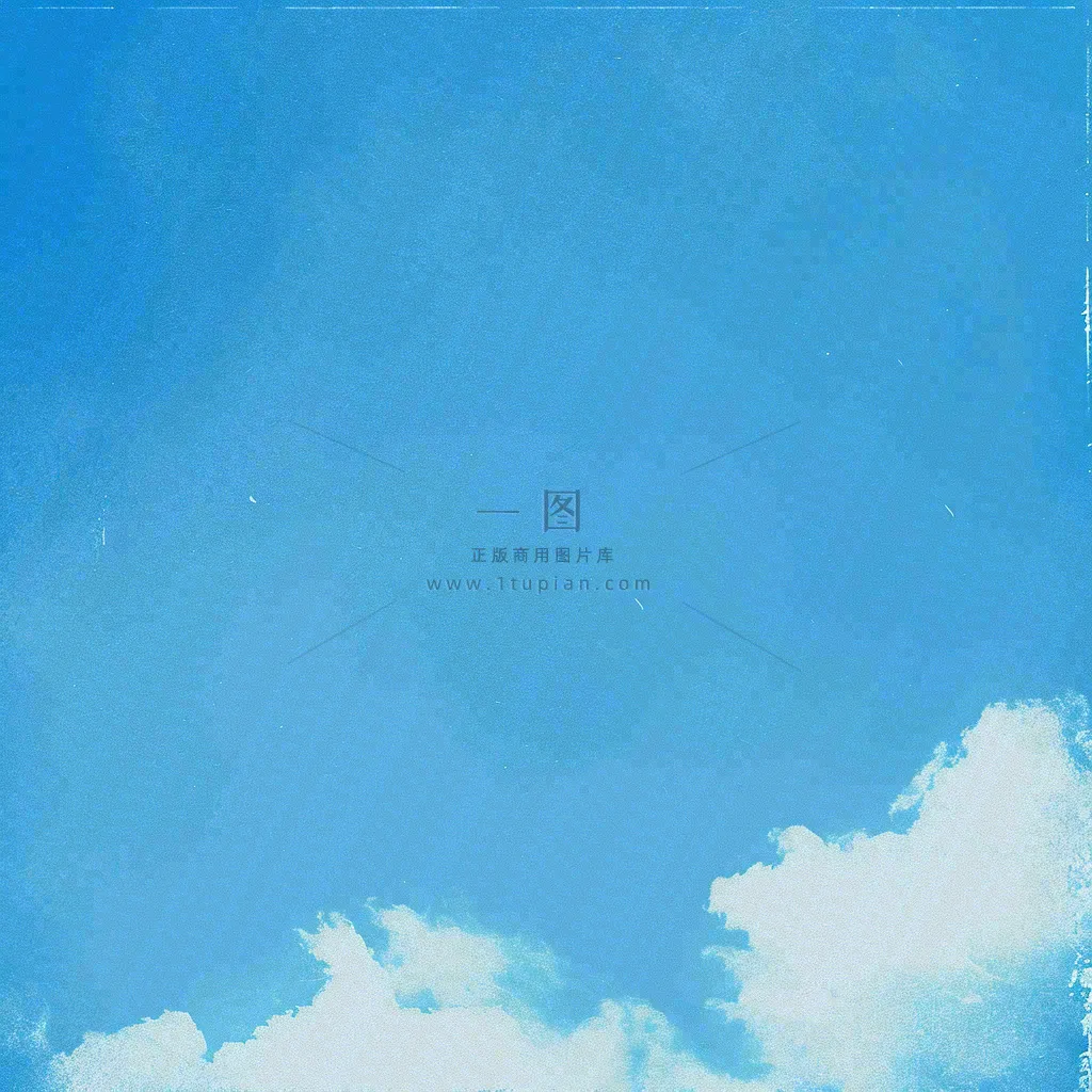 蓝天白云清新自然天空摄影图