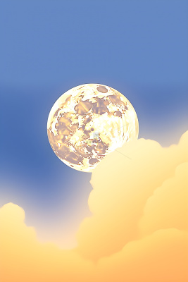 创意月光简约背景