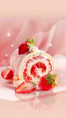 面包蛋糕甜点美食摄影图