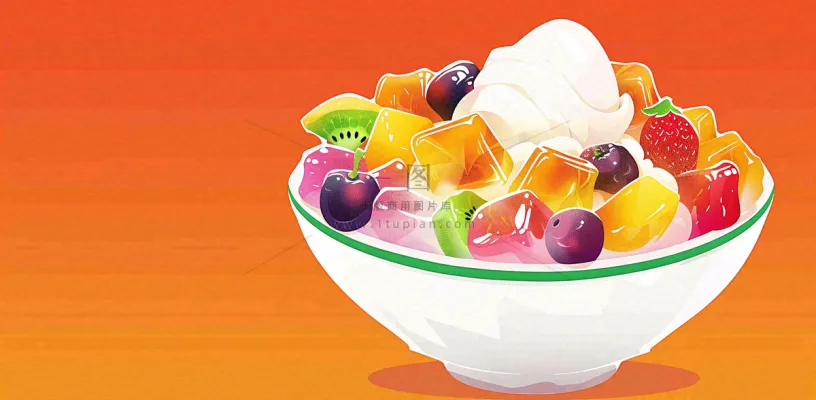 夏日饮品饮料清凉背景