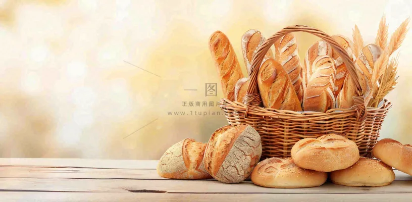 面包蛋糕甜点美食摄影图