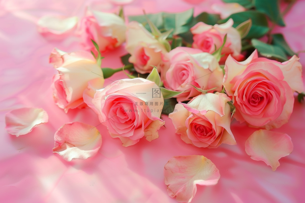 玫瑰花鲜花妇女节礼物摄影图