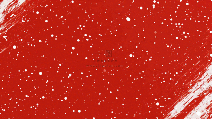 红色白点雪花背景,简约扁平 红色白点雪花背景,简约扁平