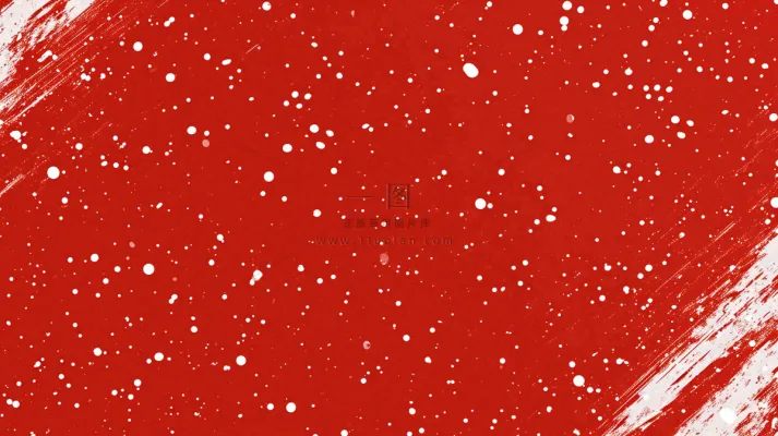 红色白点雪花背景,简约扁平 红色白点雪花背景,简约扁平