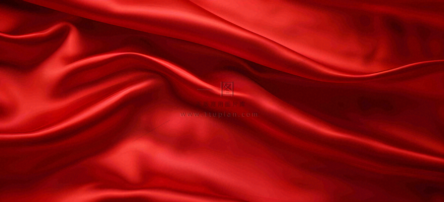 深红色丝绸纹理背景