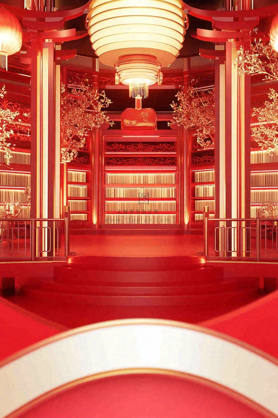 年货节促销电商背景