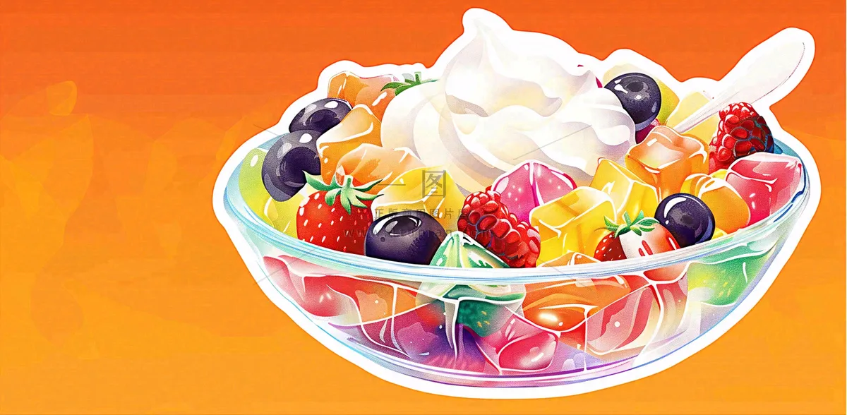 夏日饮品饮料清凉背景