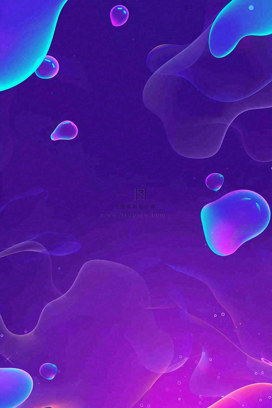 紫色渐变几何形体愚人节背景