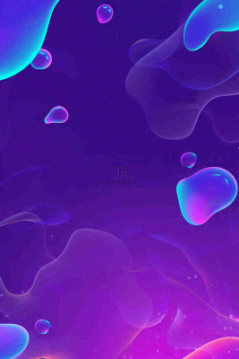 紫色渐变几何形体愚人节背景