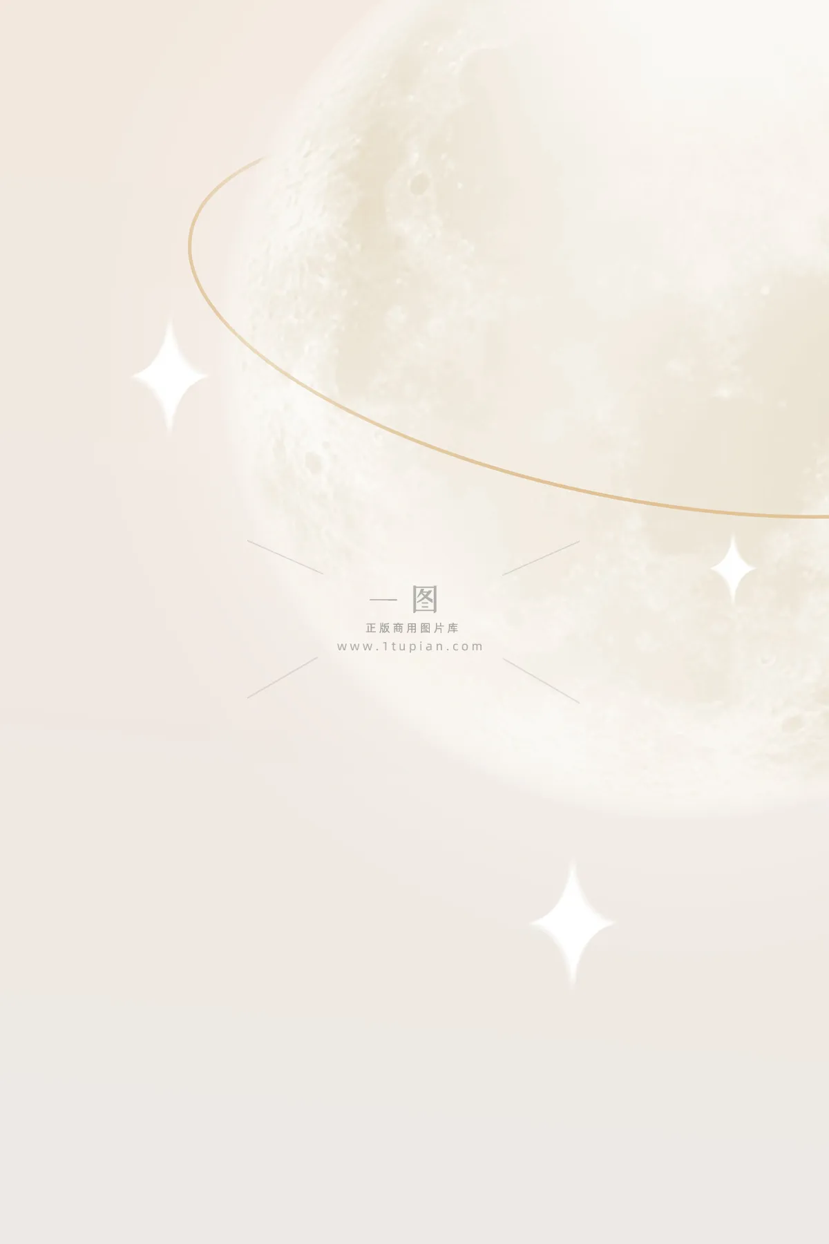 简约温馨浅色月光创意节日海报背景