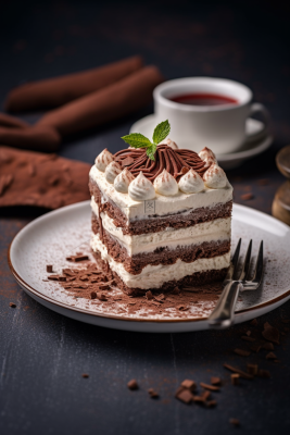 可可巧克力蛋糕水果蛋糕下午茶美食甜点摄影图 可可巧克力蛋糕水果蛋糕下午茶美食甜点摄影图