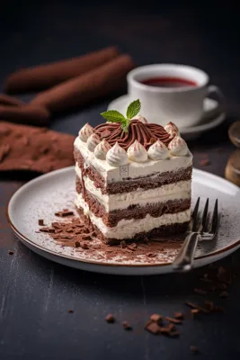 可可巧克力蛋糕水果蛋糕下午茶美食甜点摄影图 可可巧克力蛋糕水果蛋糕下午茶美食甜点摄影图