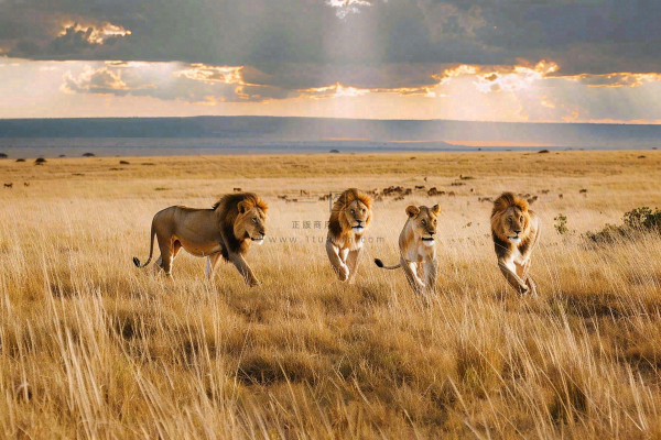 狮子动物非洲草原保护动物摄影图