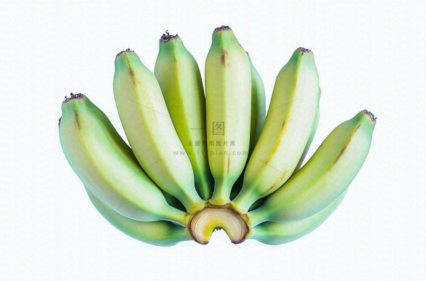 绿色香蕉青香蕉水果摄影图 绿色香蕉青香蕉水果摄影图