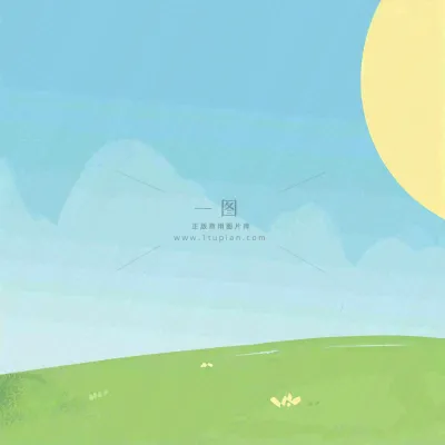 春天卡通手绘花草儿童节踏青春游 春天卡通手绘花草儿童节踏青春游