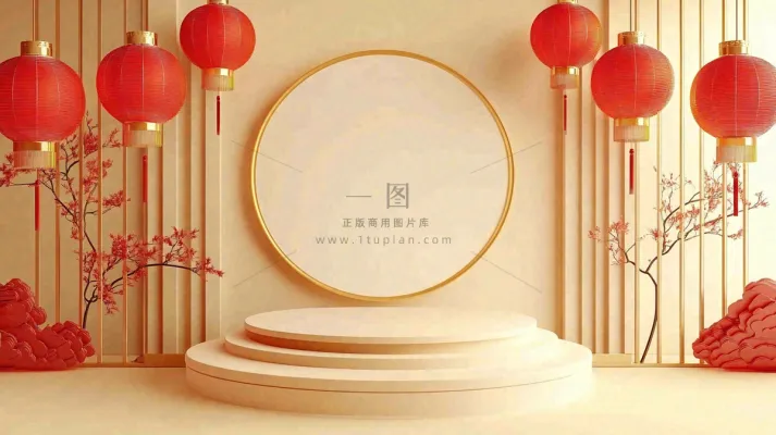 年货节促销电商背景