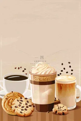 夏日饮品饮料清凉背景