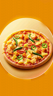 西餐美食披萨摄影图 背景